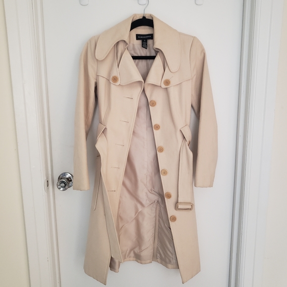 Club Monaco Moleskin Caron Trench Coat -size xs - Picture 6 of 16